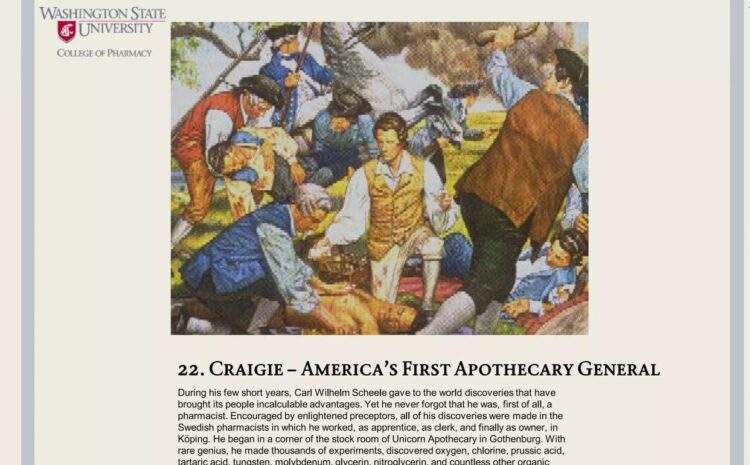  22. Craigie – Amerika’nın İlk Ordu Eczacısı