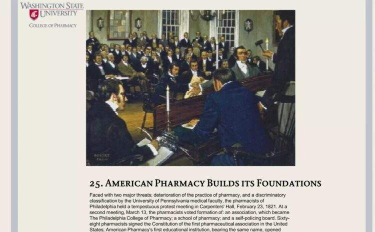  25. Amerikan Eczacılığı Temellerini İnşa Ediyor